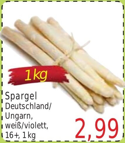 Wiglo Wunderland Spargel 1kg Angebot