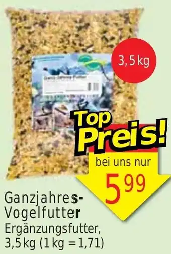 Wiglo Wunderland Ganzjahres Vogelfutter 3,5 kg Angebot