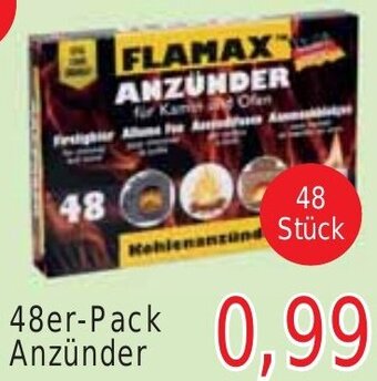 Wiglo Wunderland Flamax 48er-Pack Anzünder Angebot