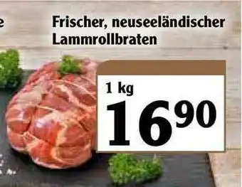 Globus Frischer Neuseeländischer Lammrollbraten Angebot