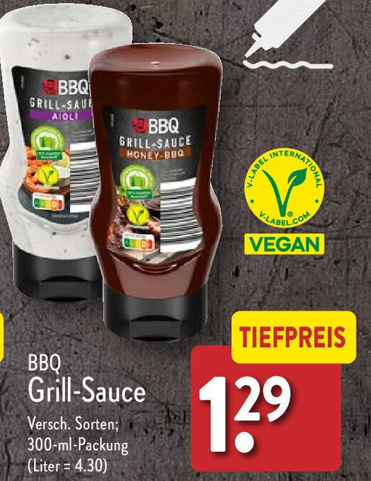 Aldi Nord BBQ Grill-Sauce 300 ml Packung Angebot