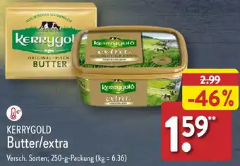 Aldi Nord KERRYGOLD Butter/extra 250 g Packung Angebot