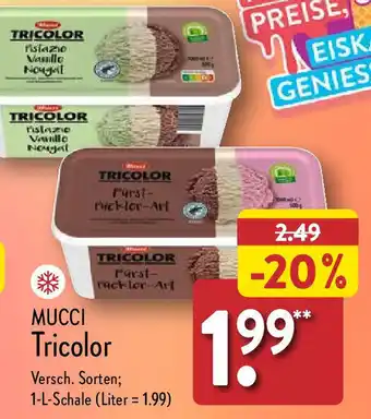 Aldi Nord MUCCI Tricolor 1 L Schale Angebot