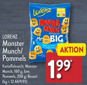 Aldi Nord LORENZ Monster Munch/ Pommels Angebot