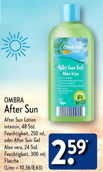Aldi Nord OMBRA After Sun Angebot