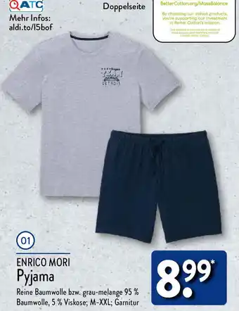 Aldi Nord ENRICO MORI Pyjama Angebot