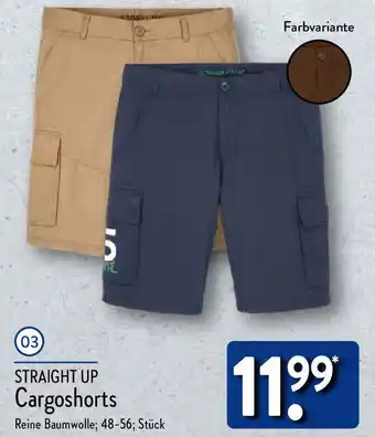 Aldi Nord STRAIGHT UP Cargoshorts Angebot