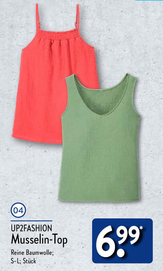 Aldi Nord UP2FASHION Musselin-Top Angebot