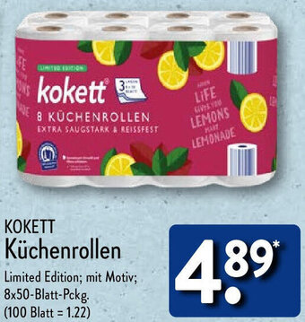 Aldi Nord KOKETT Küchenrollen Angebot