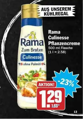 Hit Rama Culinesse Pfalzencreme Angebot