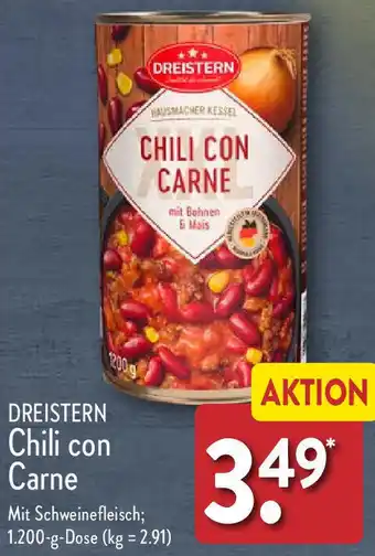 Aldi Nord DREISTERN Chili con Carne 1200 g Dose Angebot