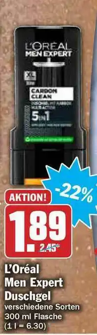 Hit L'oréal Men Expert Duschgel Angebot