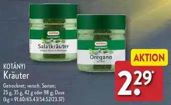 Aldi Nord KOTÁNYI Kräuter Angebot