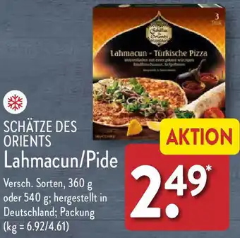 Aldi Nord SCHÄTZE DES ORIENTS Lahmacun/Pide Angebot