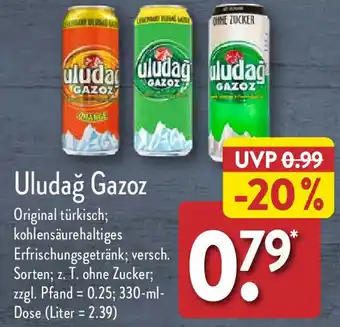 Aldi Nord Uludağ Gazoz 330 ml Dose Angebot