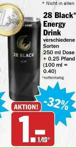 Hit 28 Black Energy Drink Angebot