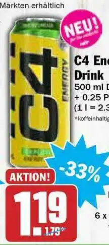 Hit C4 Energy Drink Angebot