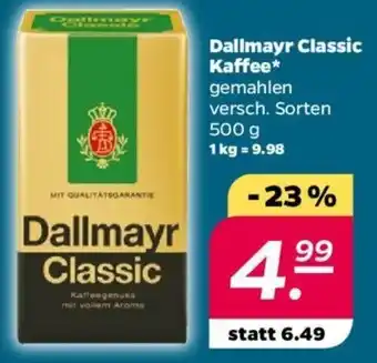 NETTO Dallmayr Classic Kaffee* 500 g Angebot