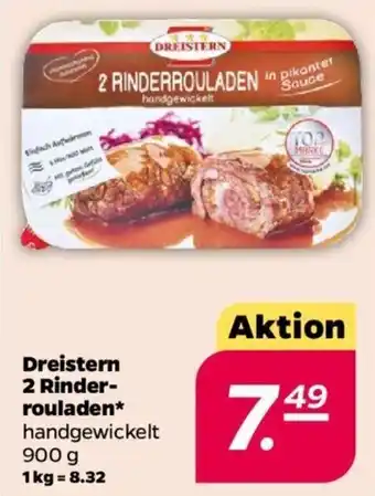 NETTO Dreistern 2 Rinderrouladen 900 g Angebot