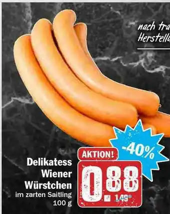 Hit Delikatess Wiener Würstchen Angebot