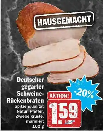 Hit Deutscher Gegarter Schweine-rückenbraten Angebot