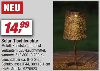 toom Baumarkt Solar-Tischleuchte Angebot