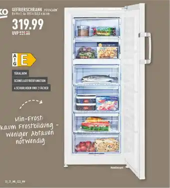 Marktkauf Beko Gefrierschrank „fs124340n” Angebot