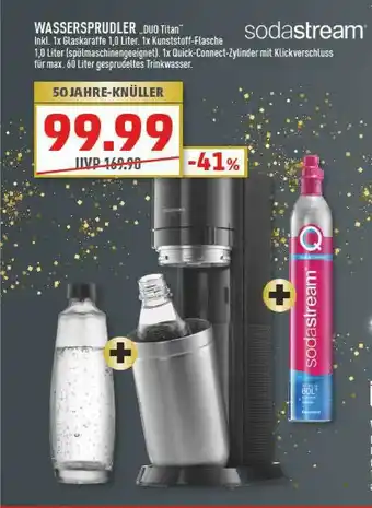 Marktkauf Wassersprudler „duo Titan” Sodastream Angebot