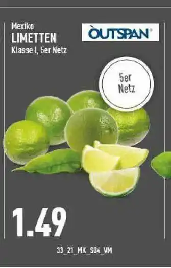 Marktkauf Mexiko Limetten òutspan Angebot