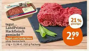 tegut Tegut... Landprimus Hackfleisch Gemischt Angebot