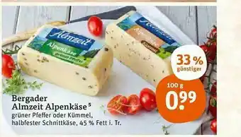 tegut Bergader Almzeit Alpenkäse Angebot