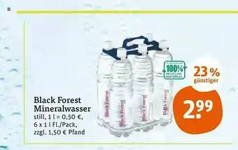 tegut Black Forest Mineralwasser Angebot