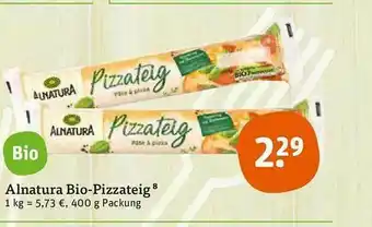 tegut Alnatura Bio-pizzateig Angebot