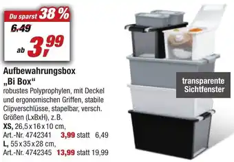 toom Baumarkt Aufbewahrungsbox ,,Bi Box" Angebot