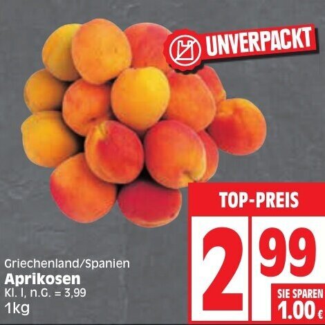 Edeka Aprikosen 1kg Angebot