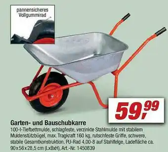 toom Baumarkt Garten- Und Bauschubkarre Angebot