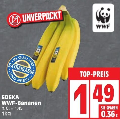 Edeka EDEKA WWF-Bananen 1kg Angebot