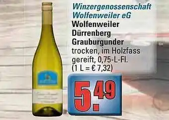 alldrink Winzergenossenschaft Wolfenweiler Eg Wolfenweiler Dürrenberg Grauburgunder Angebot