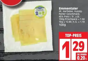 Edeka Emmentaler 100g Angebot