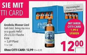 CITTI Markt Acrobräu Mooser Liesl Angebot