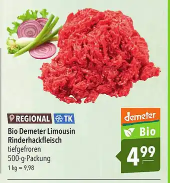 CITTI Markt Bio Demter Limousin Rinderhackfleisch Angebot