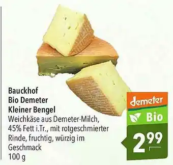 CITTI Markt Bauckhof Bio Demeter Kleiner Bengel Angebot