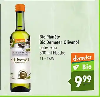 CITTI Markt Bio Planète Bio Demeter Olivenöl Angebot