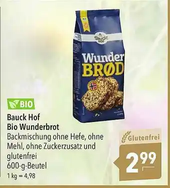 CITTI Markt Bauck Hof Bio Wunderbrot Bio Angebot