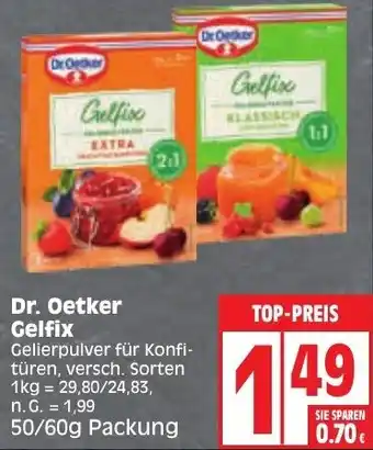 Edeka Dr. Oetker Gelfix 50/60g Packung Angebot