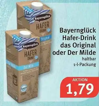 Feneberg Bayernglück Hafer-drink Das Original Das Original Oder Der Milde Angebot