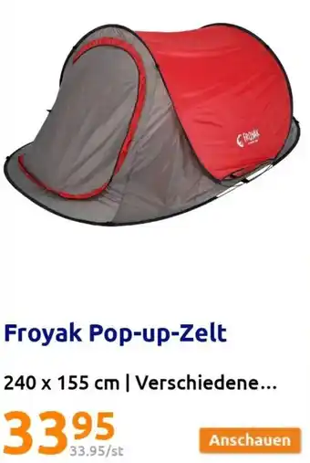 Action Froyak Pop-up-Zelt 240 x 155 cm Angebot