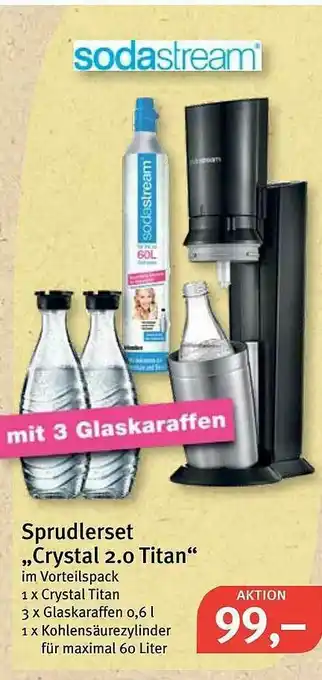 Feneberg Sodastream Sprudlerset Crystal 2.0 Titan” Angebot