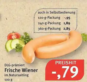 Feneberg DLG-prämiert Frische Wiener Angebot