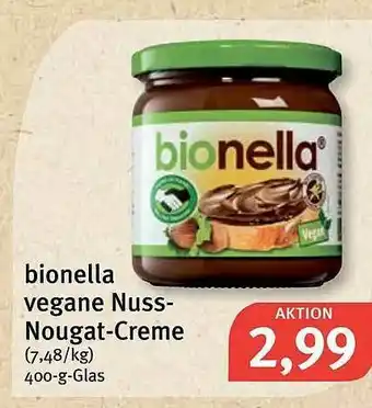 Feneberg Bionella Vegane Nuss Nougat-creme Angebot